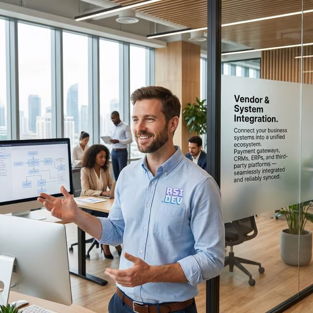 Developer working on code